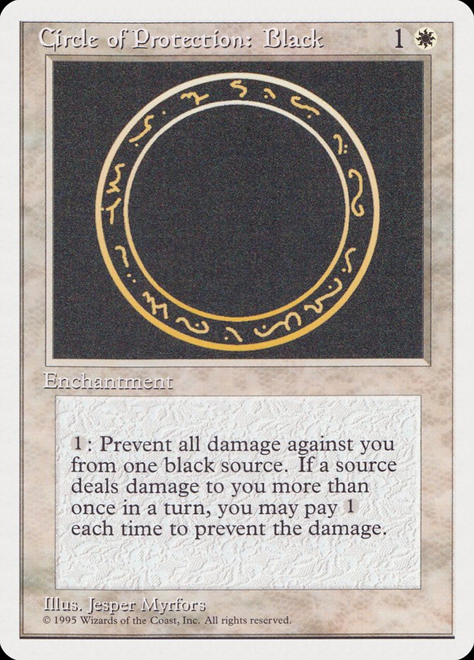 Circle of Protection: Black [Rivals Quick Start Set] | Anubis Games and Hobby