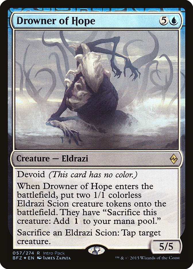 Drowner of Hope (Intro Pack) [Battle for Zendikar Promos] | Anubis Games and Hobby