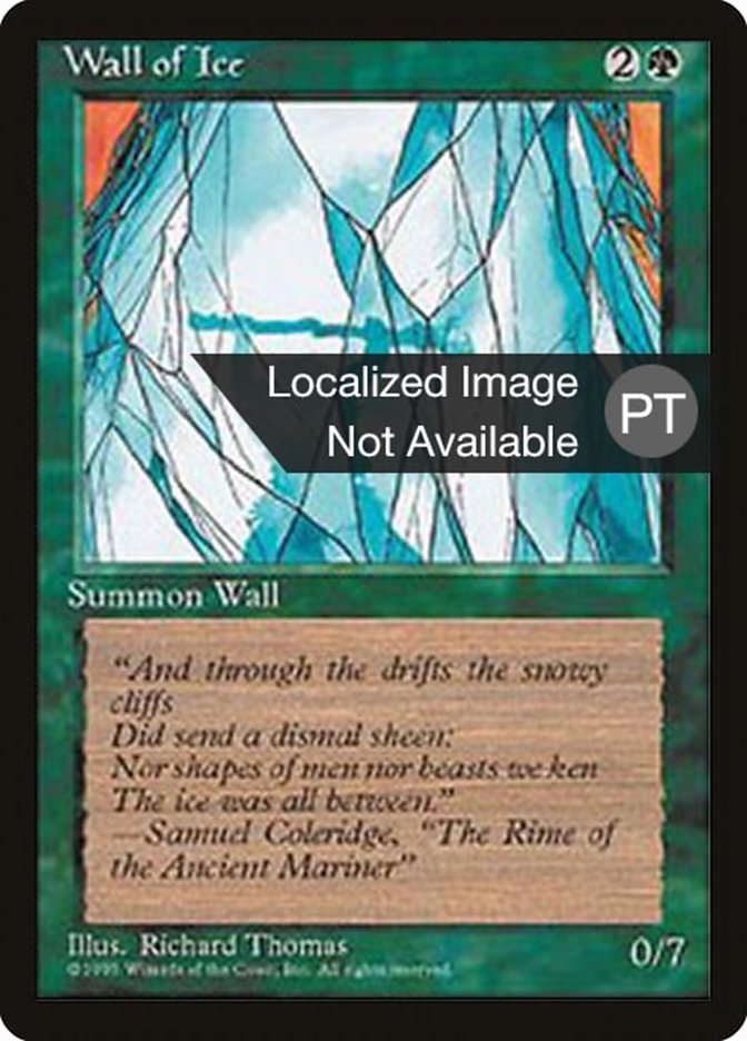 Wall of Ice [Fourth Edition (Foreign Black Border)] | Anubis Games and Hobby