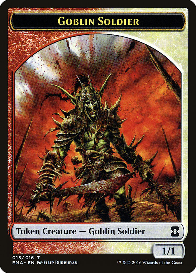 Goblin Soldier Token [Eternal Masters Tokens] | Anubis Games and Hobby