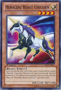 Heraldic Beast Unicorn [Cosmo Blazer] [CBLZ-EN016] | Anubis Games and Hobby