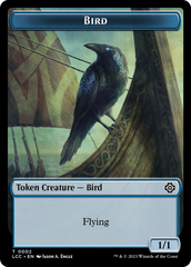 Bird // Merfolk (0003) Double-Sided Token [The Lost Caverns of Ixalan Commander Tokens] | Anubis Games and Hobby