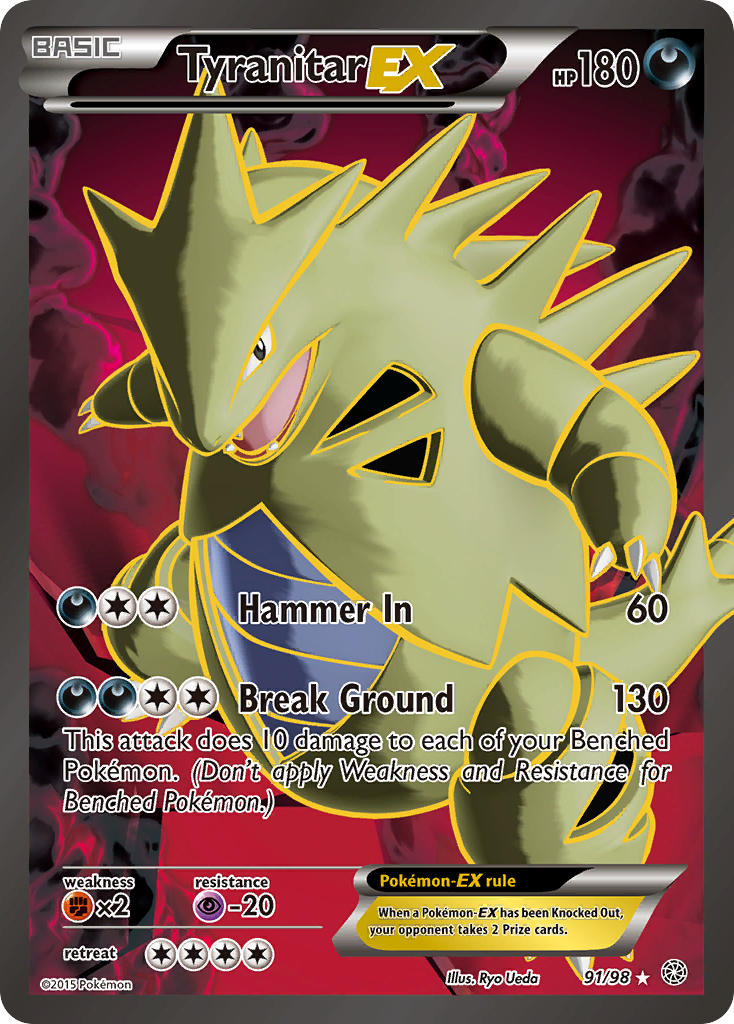 Tyranitar EX (91/98) [XY: Ancient Origins] | Anubis Games and Hobby