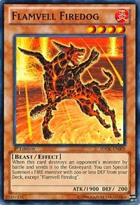 Flamvell Firedog [Structure Deck: Onslaught of the Fire Kings] [SDOK-EN009] | Anubis Games and Hobby