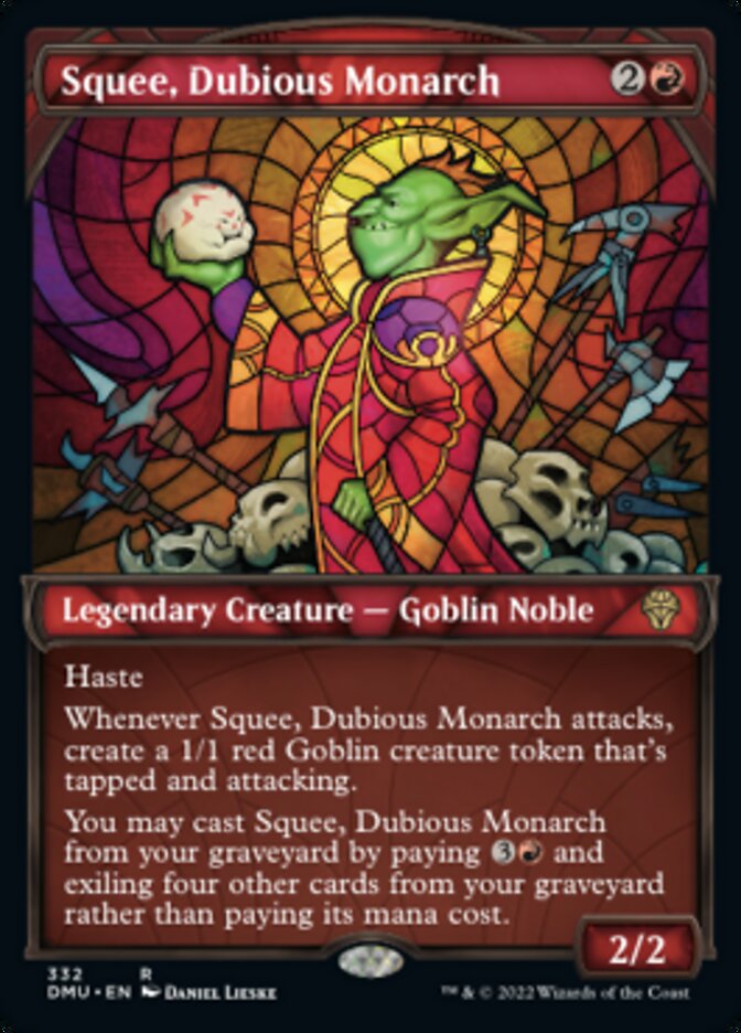 Squee, Dubious Monarch (Showcase Textured) [Dominaria United] | Anubis Games and Hobby