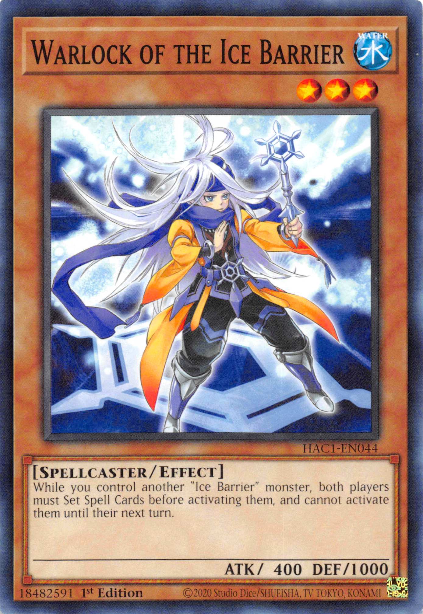 Warlock of the Ice Barrier (Duel Terminal) [HAC1-EN044] Parallel Rare | Anubis Games and Hobby