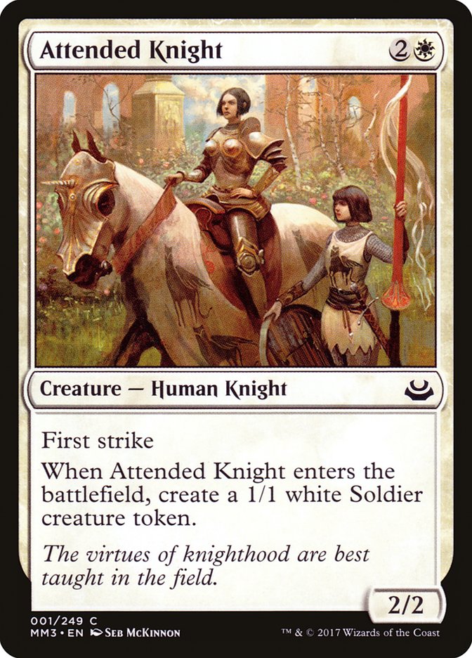 Attended Knight [Modern Masters 2017] | Anubis Games and Hobby