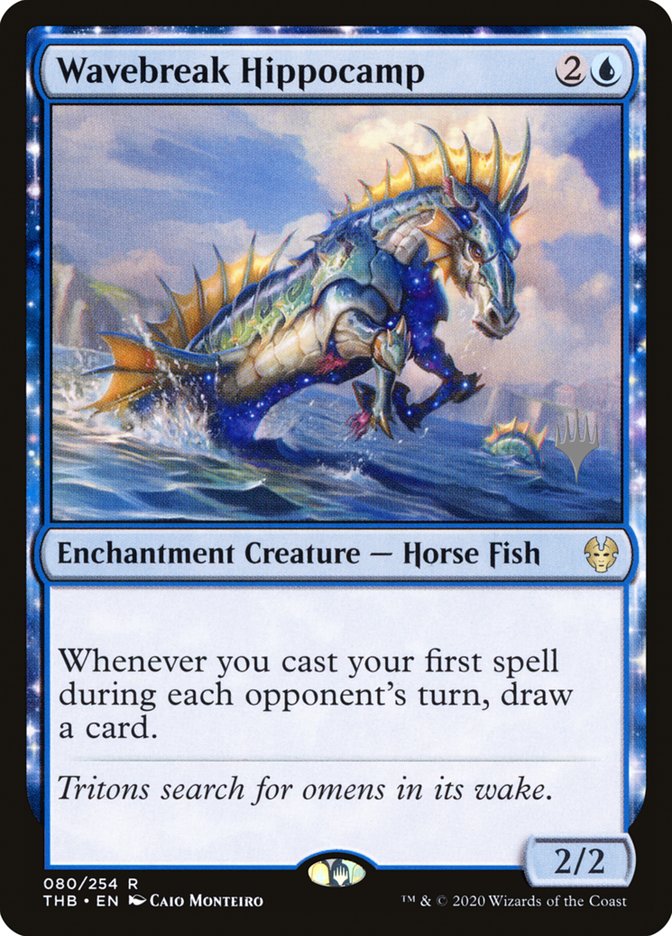 Wavebreak Hippocamp (Promo Pack) [Theros Beyond Death Promos] | Anubis Games and Hobby