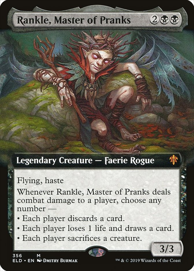 Rankle, Master of Pranks (Extended Art) [Throne of Eldraine] | Anubis Games and Hobby