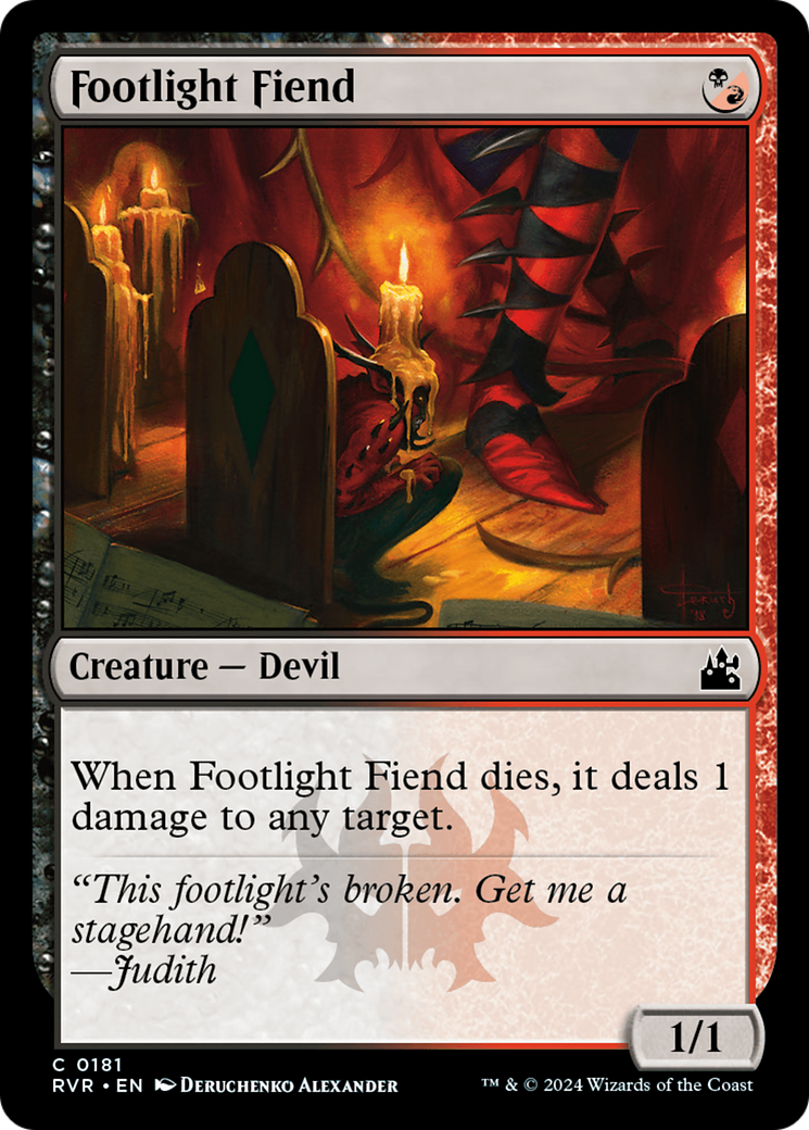 Footlight Fiend [Ravnica Remastered] | Anubis Games and Hobby