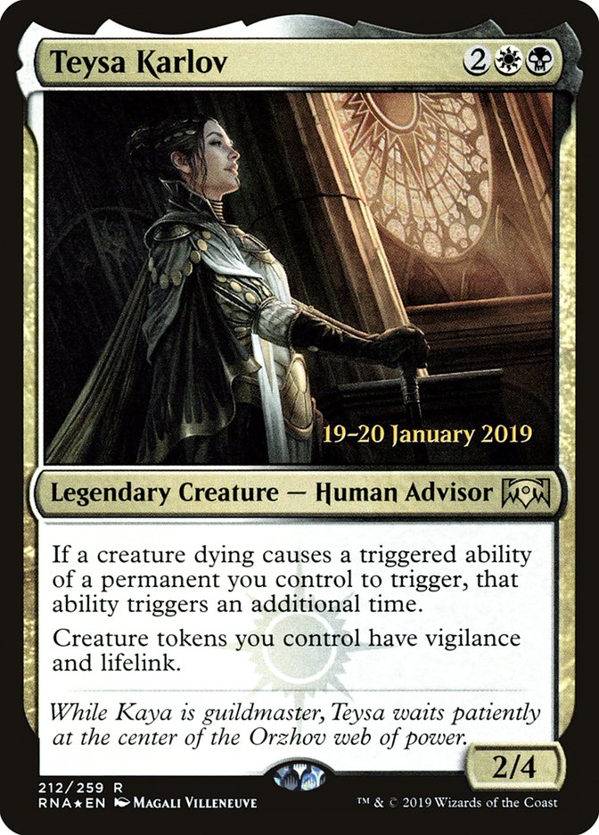 Teysa Karlov [Ravnica Allegiance Prerelease Promos] | Anubis Games and Hobby