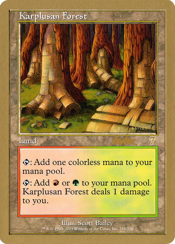 Karplusan Forest (Brian Kibler) [World Championship Decks 2002] | Anubis Games and Hobby