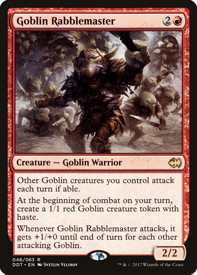Goblin Rabblemaster [Duel Decks: Merfolk vs. Goblins] | Anubis Games and Hobby