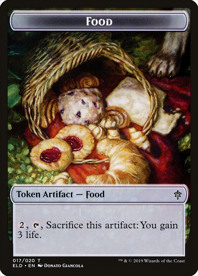 Food Token (017/020) [Throne of Eldraine Tokens] | Anubis Games and Hobby