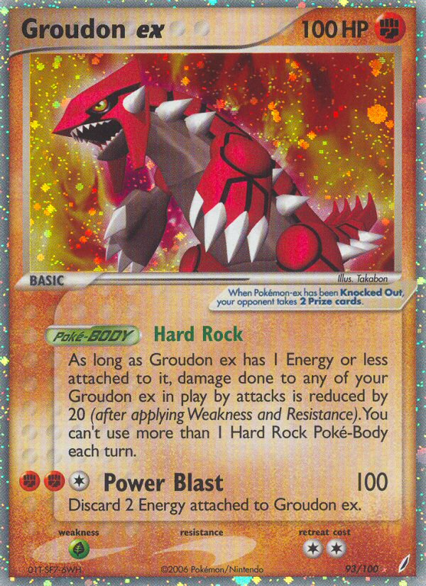 Groudon ex (93/100) [EX: Crystal Guardians] | Anubis Games and Hobby