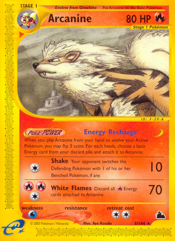 Arcanine (3/144) [Skyridge] | Anubis Games and Hobby