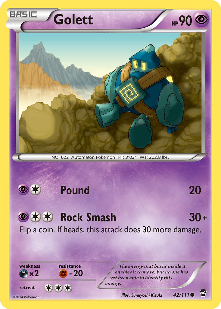 Golett (42/111) [XY: Furious Fists] | Anubis Games and Hobby