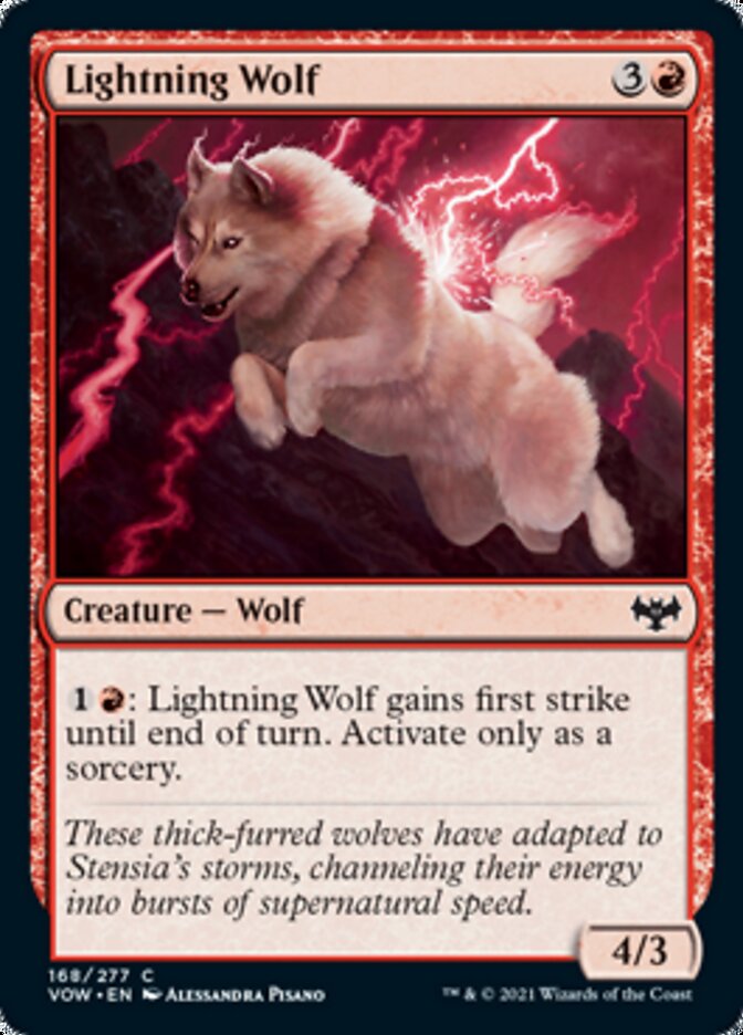 Lightning Wolf [Innistrad: Crimson Vow] | Anubis Games and Hobby