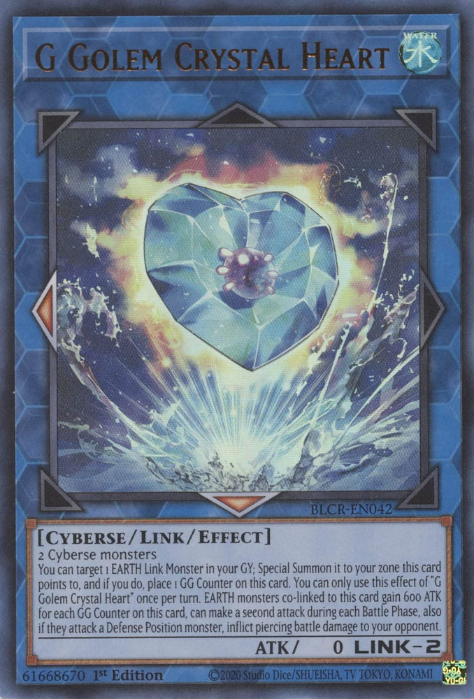 G Golem Crystal Heart [BLCR-EN042] Ultra Rare | Anubis Games and Hobby