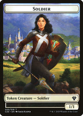 Elemental (003) // Soldier Double-Sided Token [Commander 2020 Tokens] | Anubis Games and Hobby