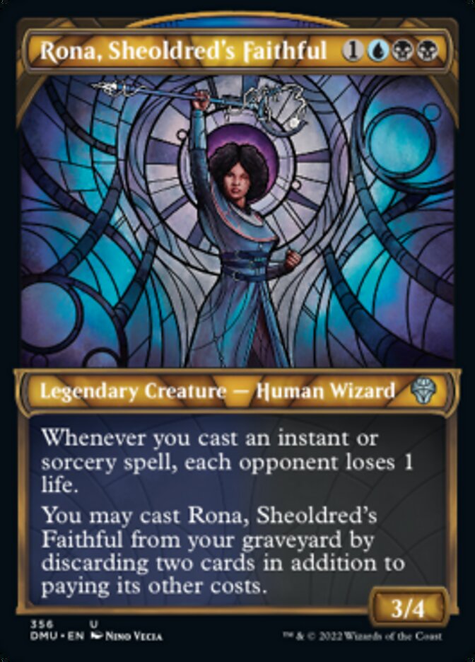 Rona, Sheoldred's Faithful (Showcase Textured) [Dominaria United] | Anubis Games and Hobby