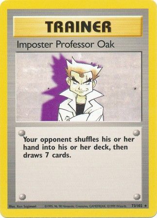 Imposter Professor Oak (73/102) [Base Set Unlimited] | Anubis Games and Hobby