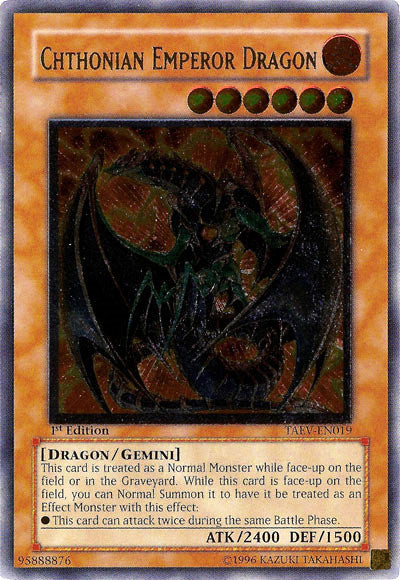 Chthonian Emperor Dragon [TAEV-EN019] Ultimate Rare | Anubis Games and Hobby