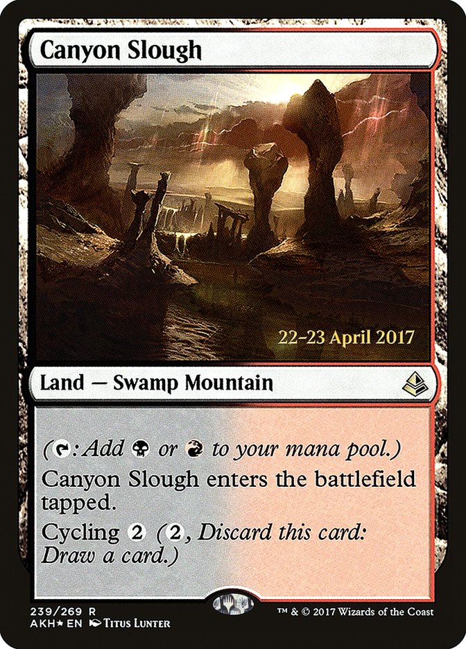 Canyon Slough [Amonkhet Prerelease Promos] | Anubis Games and Hobby