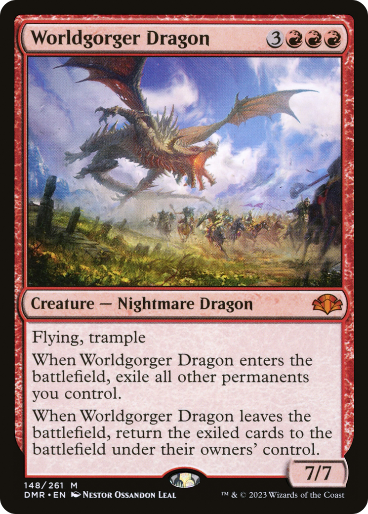 Worldgorger Dragon [Dominaria Remastered] | Anubis Games and Hobby