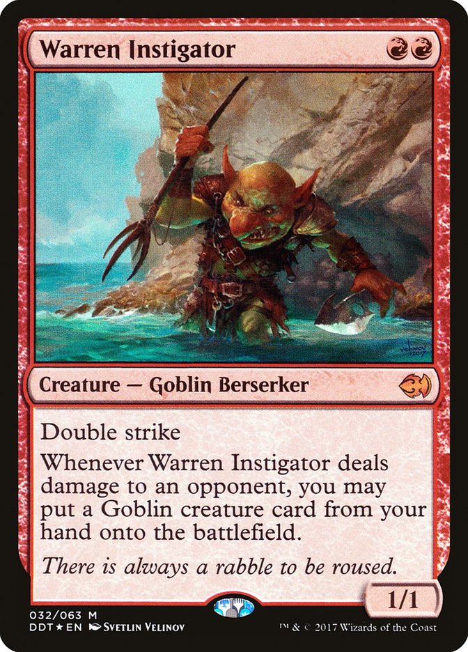 Warren Instigator [Duel Decks: Merfolk vs. Goblins] | Anubis Games and Hobby