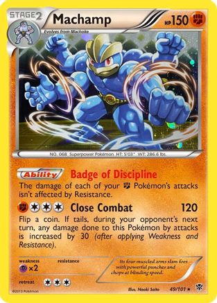 Machamp (49/101) (Cosmos Holo) [Black & White: Plasma Blast] | Anubis Games and Hobby