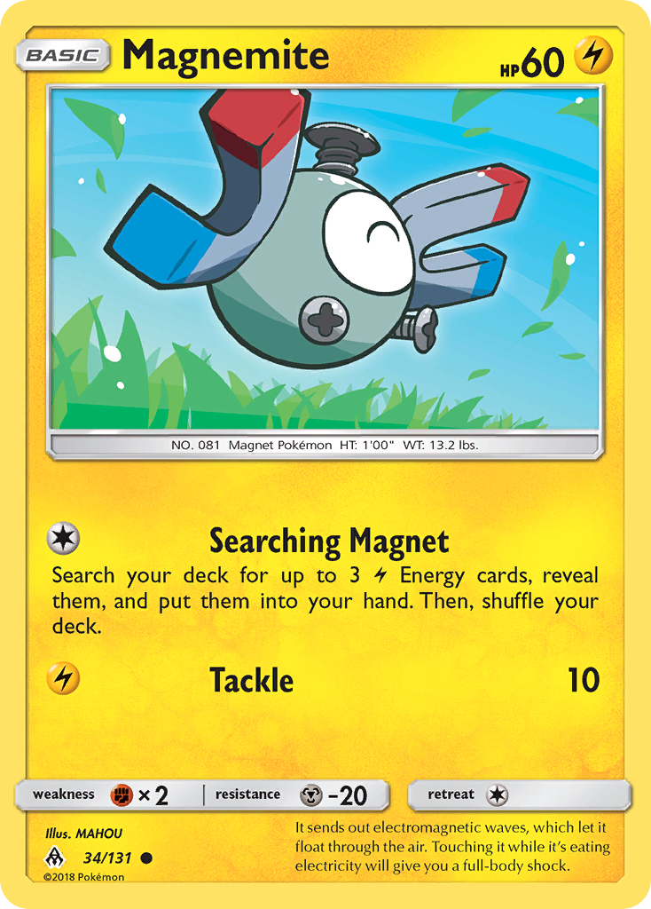 Magnemite (34/131) [Sun & Moon: Forbidden Light] | Anubis Games and Hobby