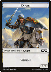 Beast // Knight Double-Sided Token [Core Set 2021 Tokens] | Anubis Games and Hobby