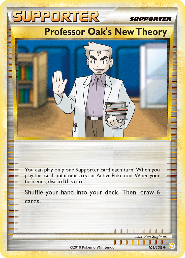 Professor Oak's New Theory (101/123) [HeartGold & SoulSilver: Base Set] | Anubis Games and Hobby