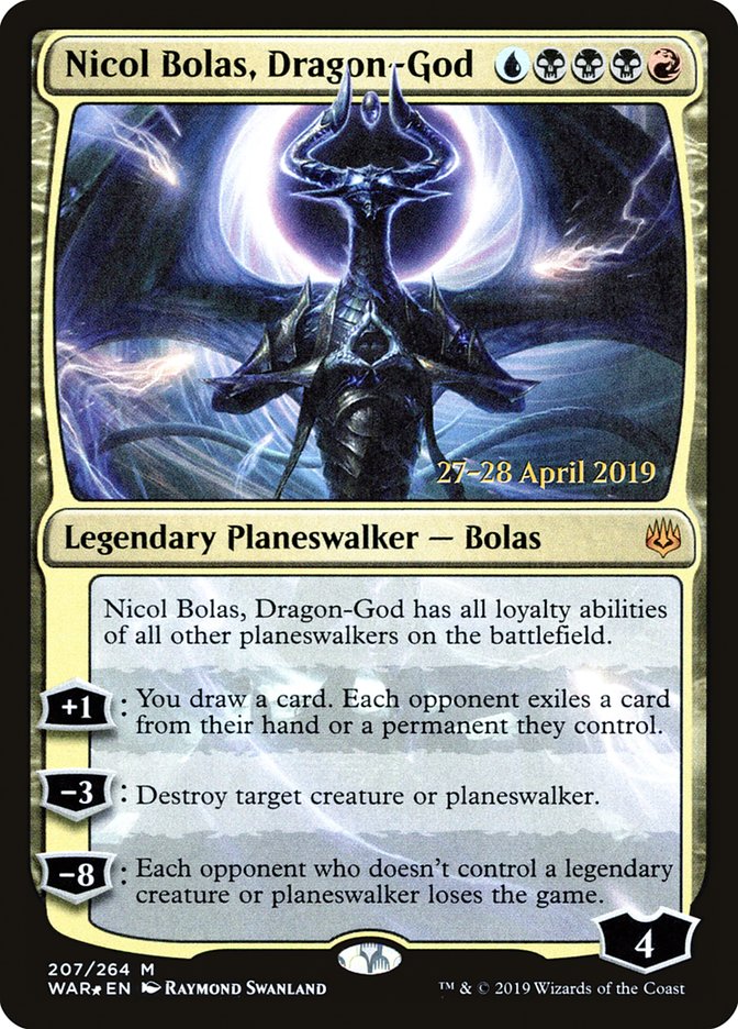 Nicol Bolas, Dragon-God [War of the Spark Prerelease Promos] | Anubis Games and Hobby