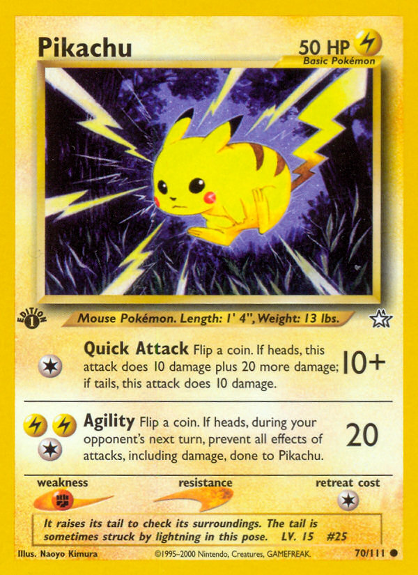 Pikachu (70/111) [Neo Genesis 1st Edition] | Anubis Games and Hobby