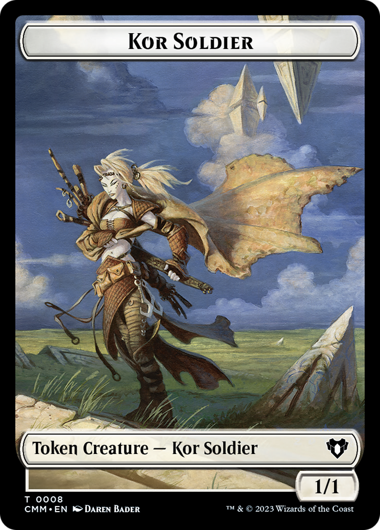 Kor Soldier Token [Commander Masters Tokens] | Anubis Games and Hobby