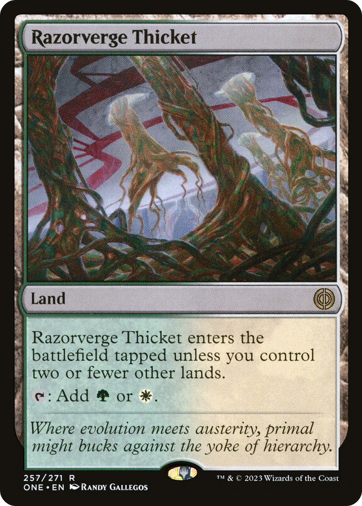 Razorverge Thicket [Phyrexia: All Will Be One] | Anubis Games and Hobby