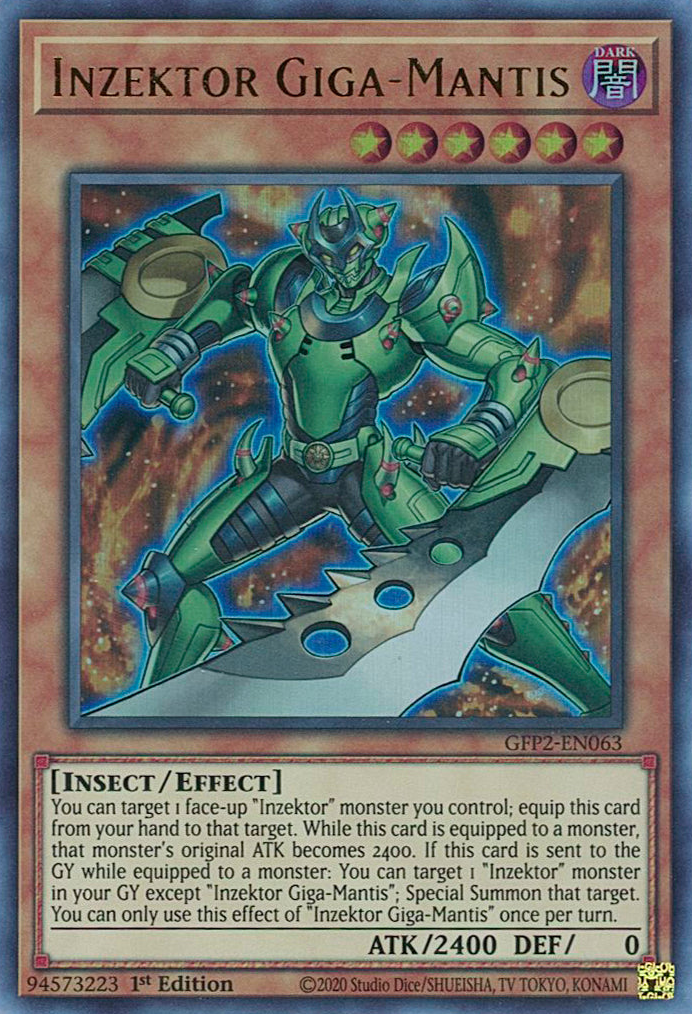 Inzektor Giga-Mantis [GFP2-EN063] Ultra Rare | Anubis Games and Hobby