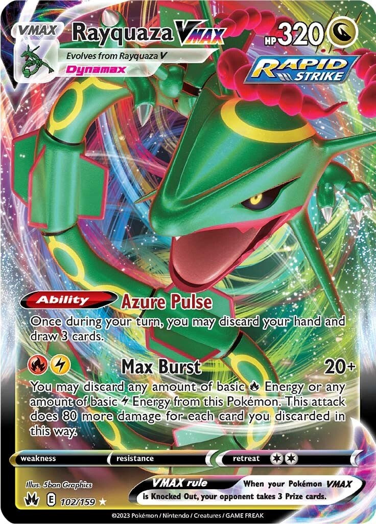 Rayquaza VMAX (102/159) (102) [Sword & Shield: Crown Zenith] | Anubis Games and Hobby