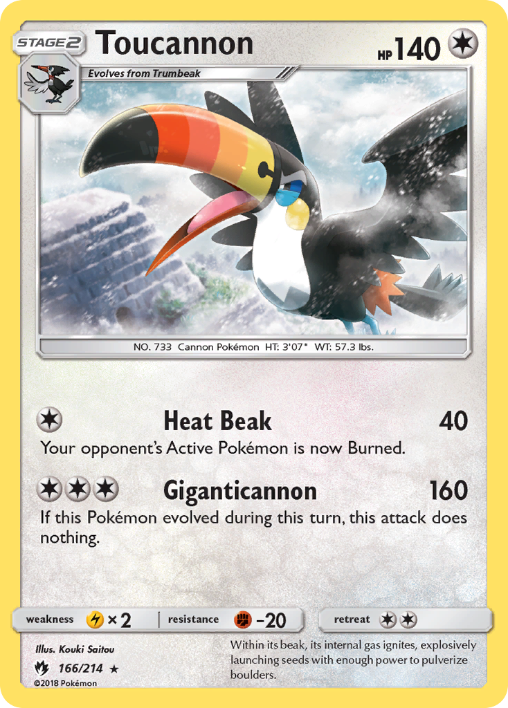 Toucannon (166/214) [Sun & Moon: Lost Thunder] | Anubis Games and Hobby