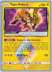 Tapu Koko Prism Star (51/181) (Pikarom Judge - Haruki Miyamoto) [World Championships 2019] | Anubis Games and Hobby