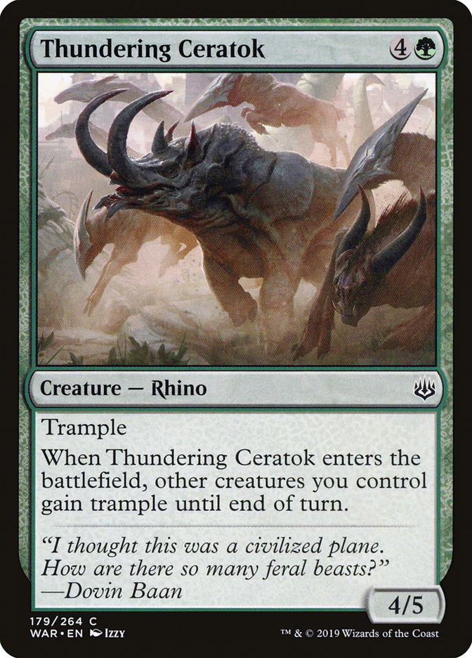 Thundering Ceratok [War of the Spark] | Anubis Games and Hobby