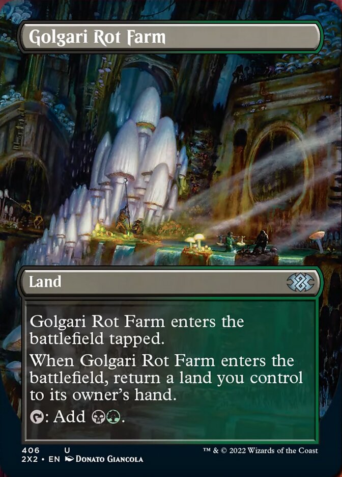 Golgari Rot Farm (Borderless Alternate Art) [Double Masters 2022] | Anubis Games and Hobby