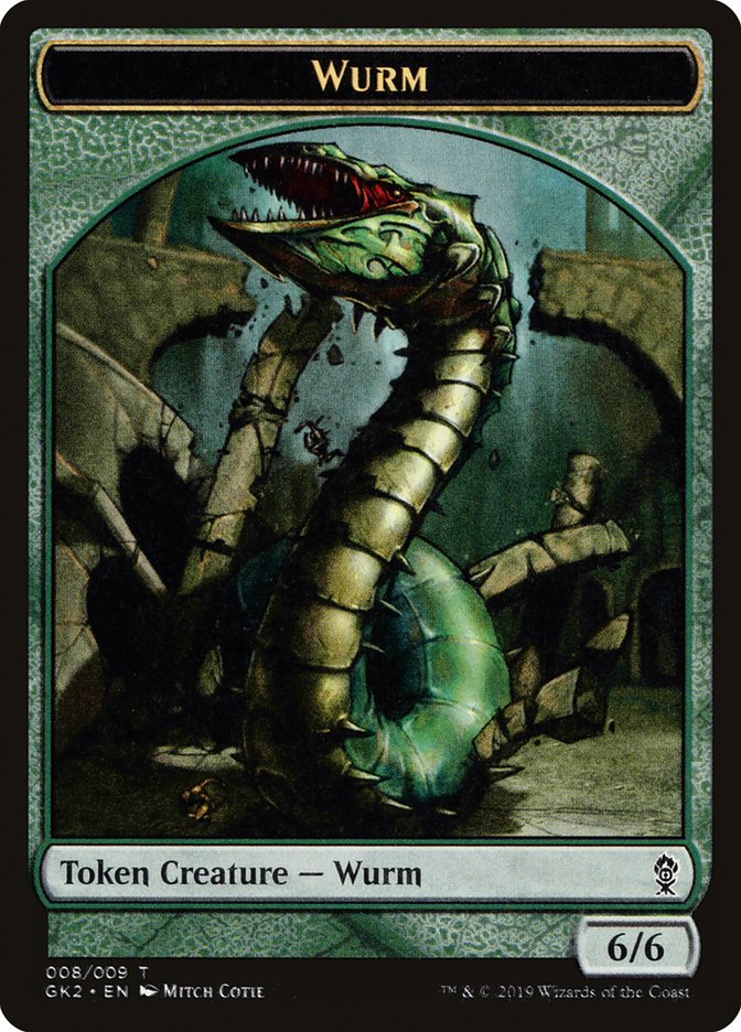 Saproling // Wurm Double-Sided Token [Ravnica Allegiance Guild Kit Tokens] | Anubis Games and Hobby