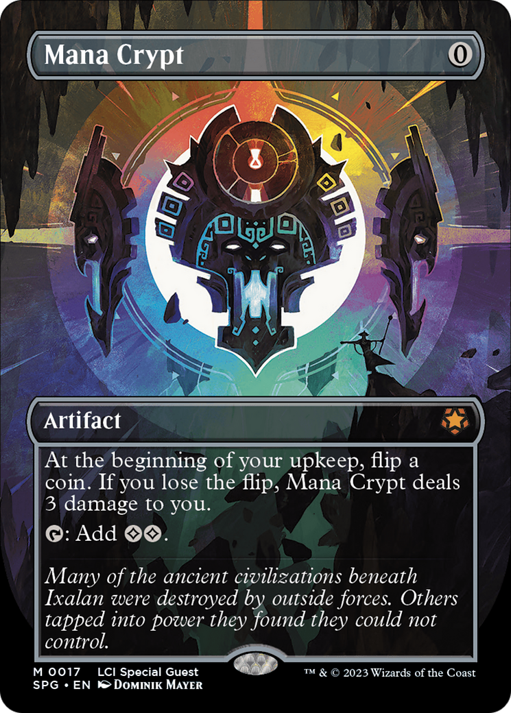 Mana Crypt (Borderless) [The Lost Caverns of Ixalan Special Guests] | Anubis Games and Hobby