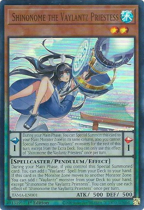 Shinonome the Vaylantz Priestess [TAMA-EN001] Ultra Rare | Anubis Games and Hobby