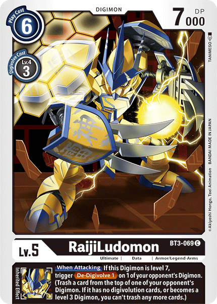 RaijiLudomon [BT3-069] [Release Special Booster Ver.1.5] | Anubis Games and Hobby