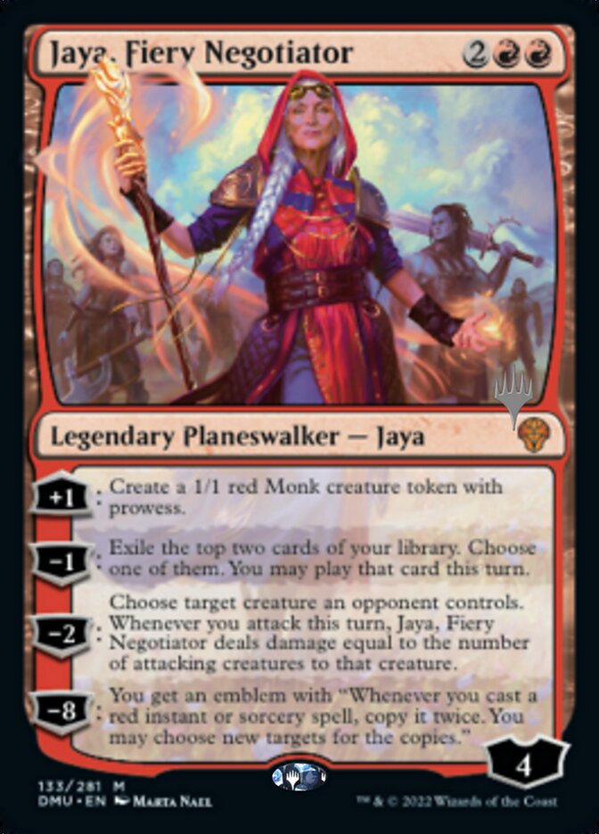 Jaya, Fiery Negotiator (Promo Pack) [Dominaria United Promos] | Anubis Games and Hobby