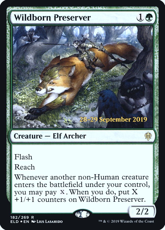 Wildborn Preserver [Throne of Eldraine Prerelease Promos] | Anubis Games and Hobby